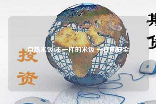 自热米饭 不一样的米饭 一样的安全