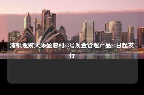 浦银理财天添盈增利33号现金管理产品24日起发行